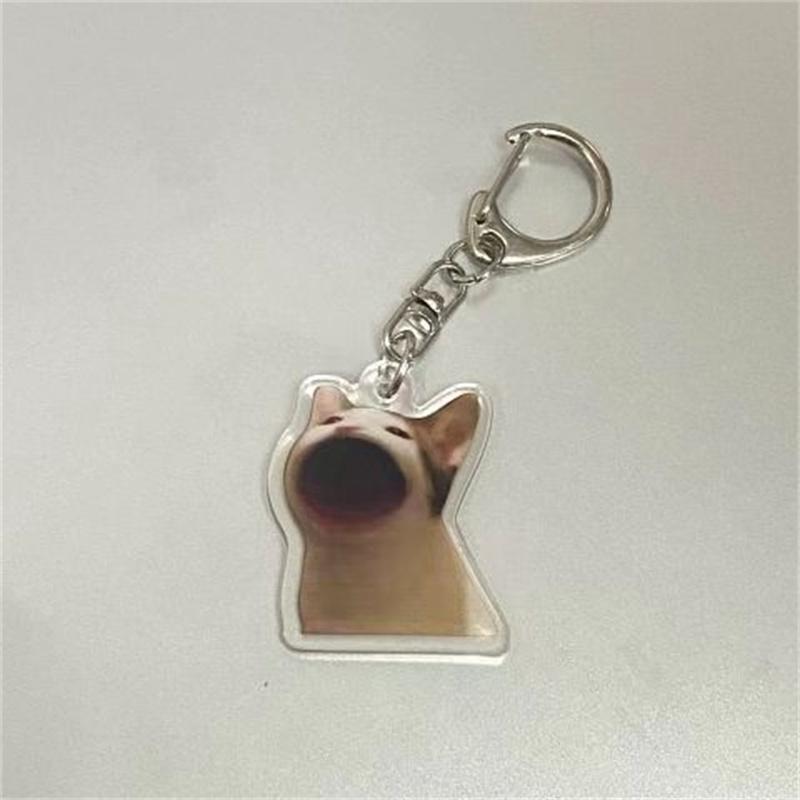 Happy Banana Cat Подвеска Брелок Забавный Ремешок Из Смолы Маленькая Цепь Максвелл Кошка Брелок Сумка Аксессуары Студенческий Подарок