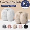 Складные зимние наушники однотонные складные накладки на уши модные плюшевые наушники из искусственного меха для верховой езды