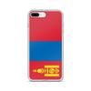 Coque iPhone - Mongolie - Drapeau - Souple - Multicolore - Compatible iPhone 8 Plus