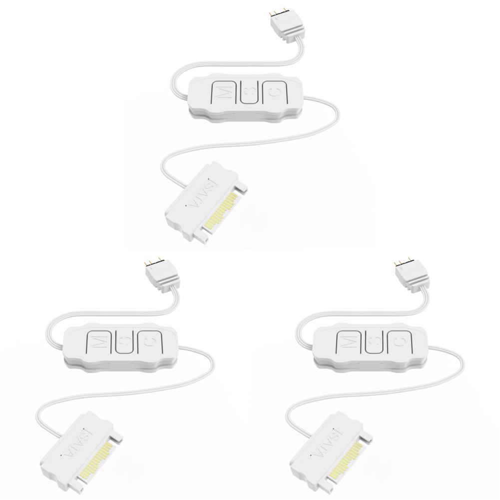 1-10 шт. 5V 3PIN ARGB Контроллер ARGB 5V 3PIN к SATA Интерфейс Удлинительный кабель RGB Синхронизация Кабель Контроллера для вентилятора ПК, светодиодной ленты