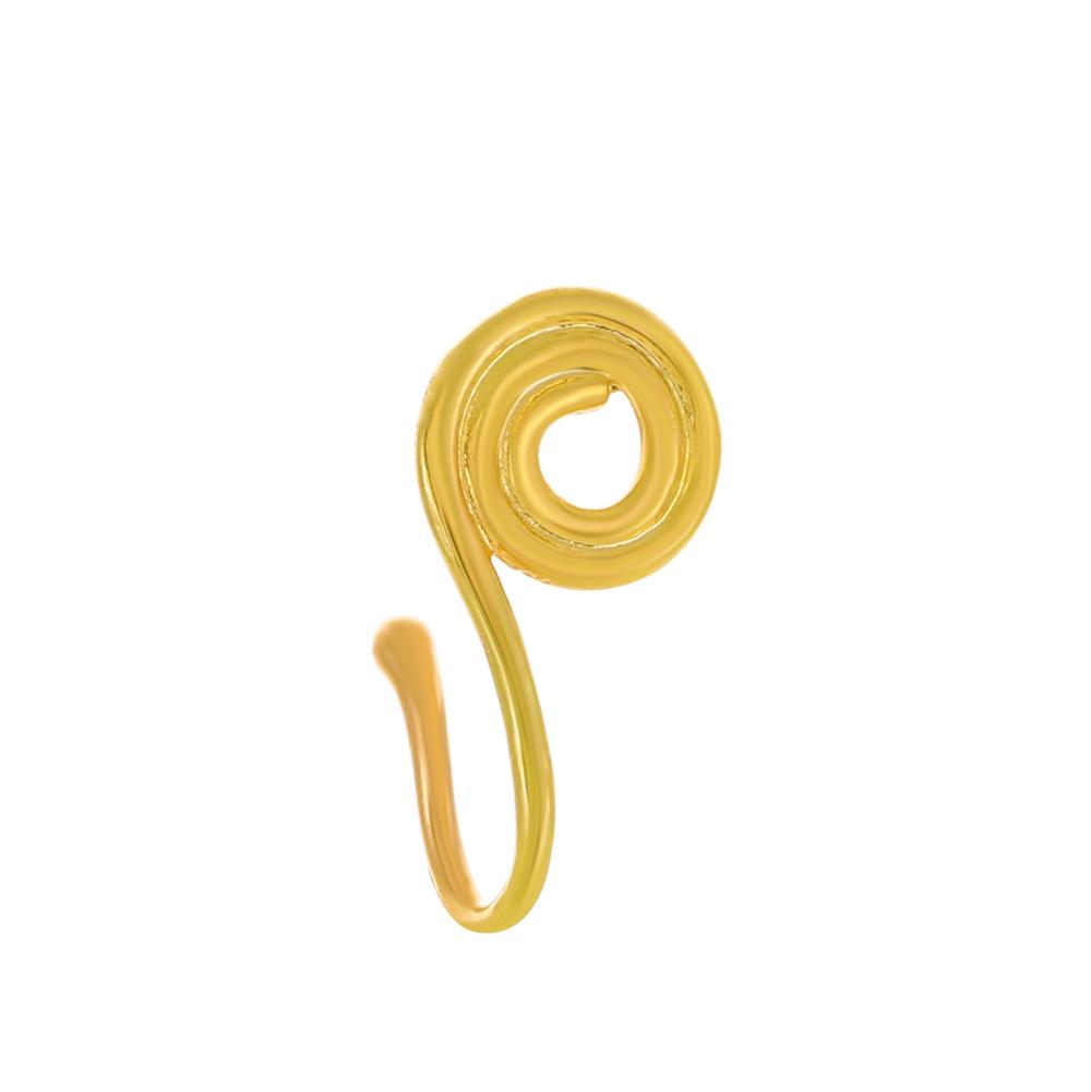 Креативная U-образная клипса для носа без прокола: Дизайн с бабочкой и змеей