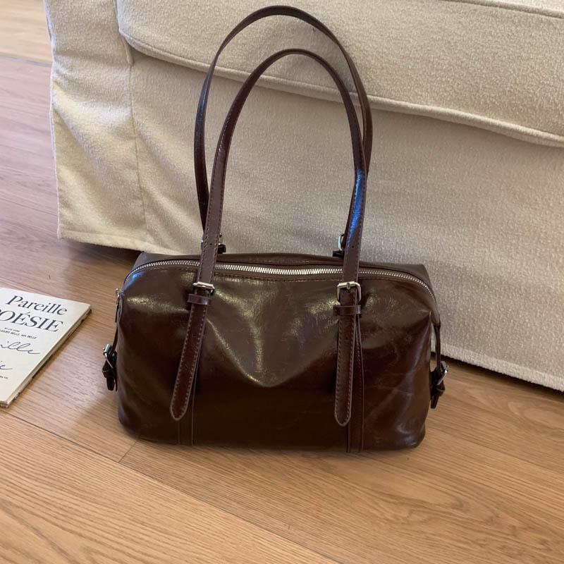 Нишевая ретро простая сумка подмышку осень новая большая вместимость сумка для поездок на работу высокая ценность плечевая сумка-тоут