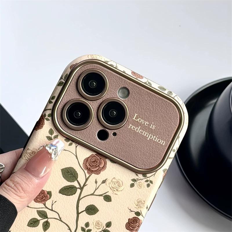 Чехол для телефона с цветочным узором Для iPhone 11/12/13/14/15/16/17 Pro Max