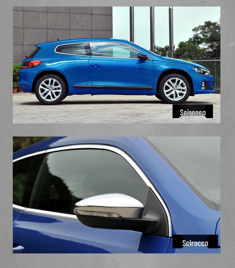 Stainless Steel Bright Window Trim & Door Edge Strips for Beetle and Scirocco