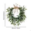 Artificial Olive Wreath Christmas Garland Fake Spring Plants Swag for Front Door Celebration
