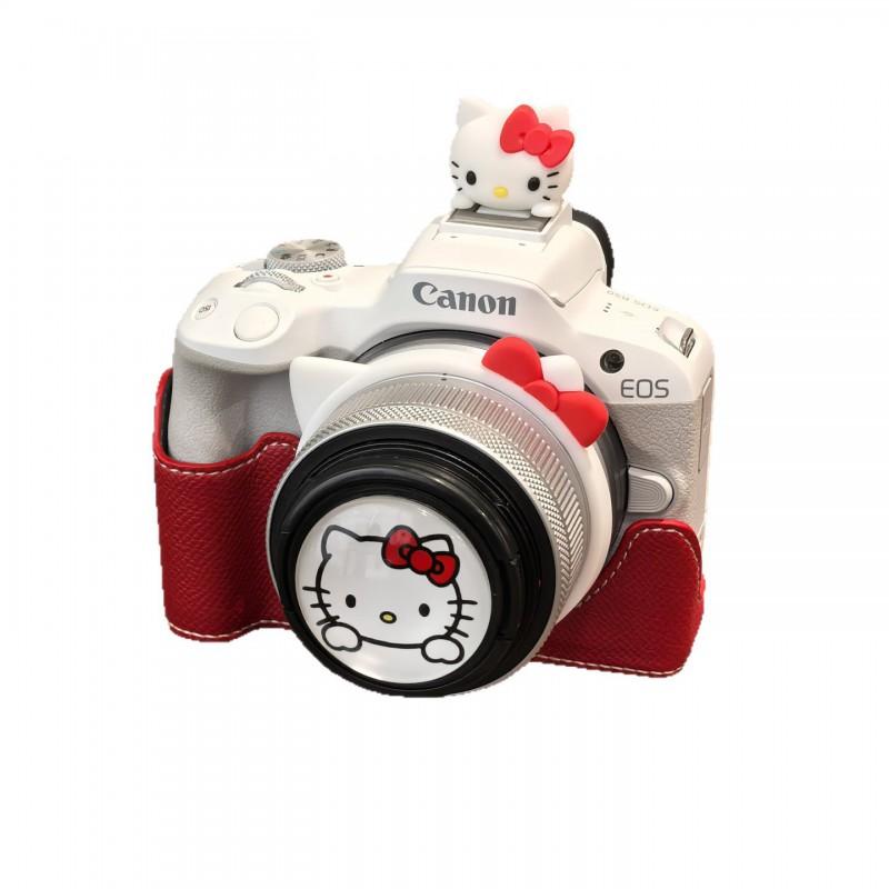 Canon EOS R50 R10 R100 Camera Half Case With Adjustable Strap PU Leather Sleeve Mirrorless Cameras