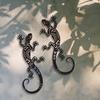 2Pc Iron Gecko Decorative Wall Decoration, Metal Lizard Wall Decoration, Indoor and Outdoor Decoration, Unique Home and Garden Reptile Decoration