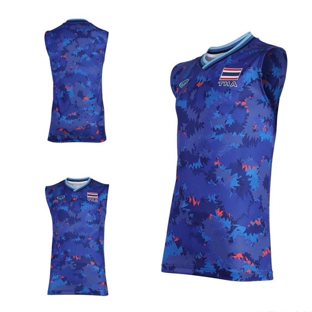 Мужская национальная волейбольная рубашка без рукавов Таиланда, антибактериальная рубашка спонсора