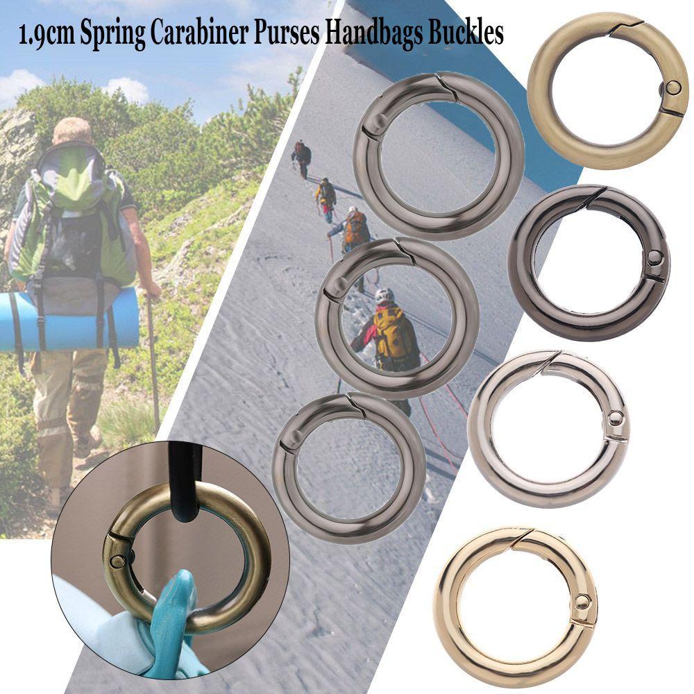 Camping Carabiner Snap Clasp Clip Spring O-Ring Buckles Carabiner Purses Handbags Bag Belt Buckle