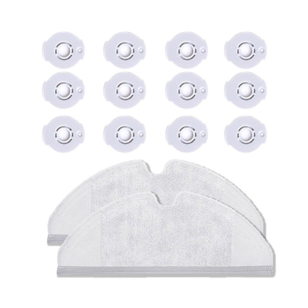 14pcs Mopping Cloth Dry Wet Mopping Water Tank Filter Set Replacement for Replacement Parts