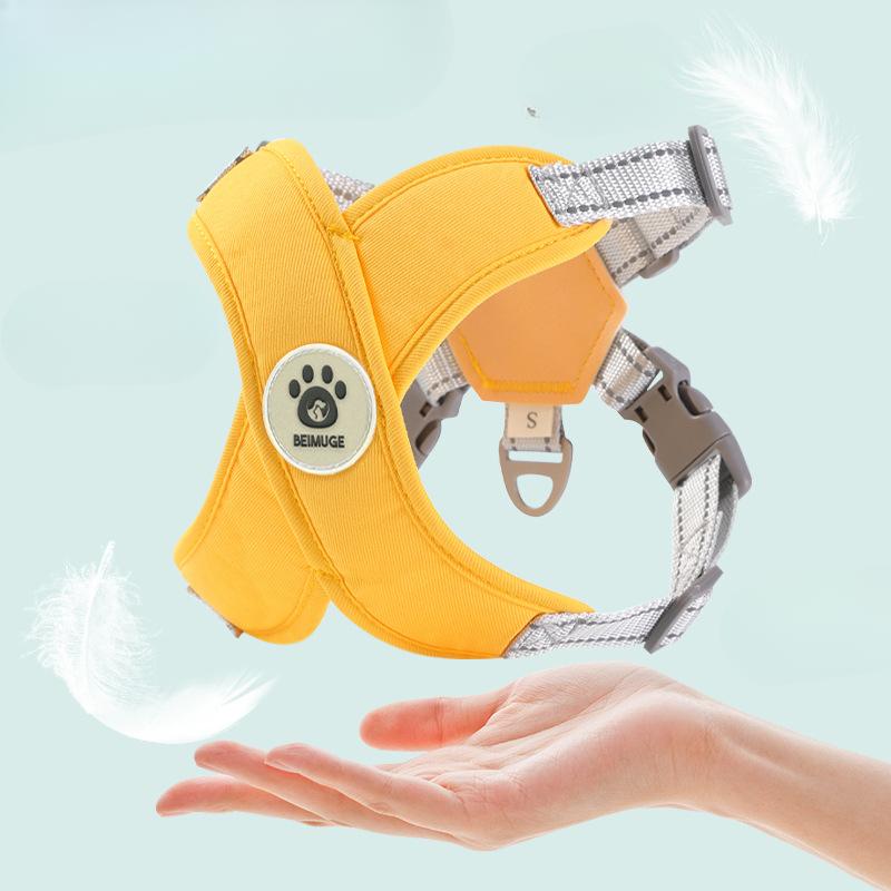 Поводок для собаки, Светоотражающая шлейка-жилет для питомца, Поводок для выгула собак малых и средних пород, Поводок для собак против побега