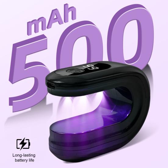 Мини УФ светодиодная лампа для ногтей для гелевых ногтей Портативный свет для маникюра Ручная U-образная лампа для сушки