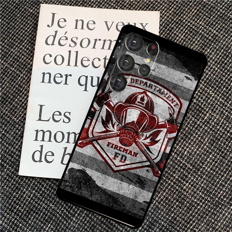 Чехол для телефона Firefighter Heroes Fireman для Samsung Galaxy S24 Ultra S22 S23 Plus S20 S21 FE S8 S9 S10 Note 10 20 Ultra