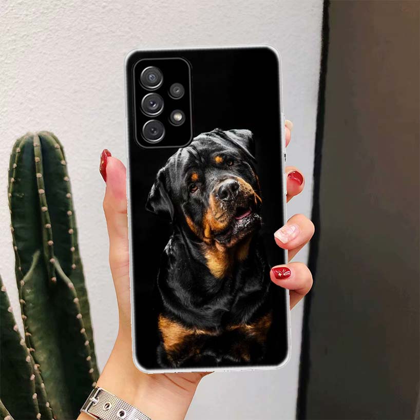 Rottweiler Dog For Samsung Galaxy A16 A15 A14 A13 A56 A55 A54 A53 Phone Case A36 A35 A34 A33 A26 A25 A24 A23 A05S A04S A03S A15