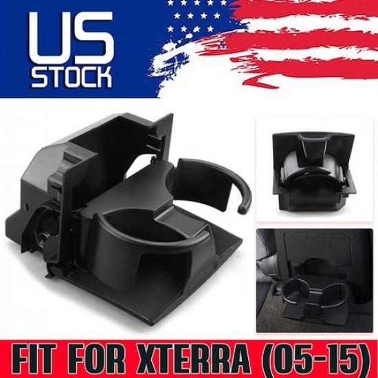 Fits 2008-15 Nissan Titan Center Console Instrument Panel Cup Holder Black New
