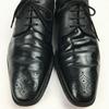 80s-90s JOSEPH CHEANEY Vintage Made in England Plain Toe Shoes Black Size 9/27.5 Men's(USED)