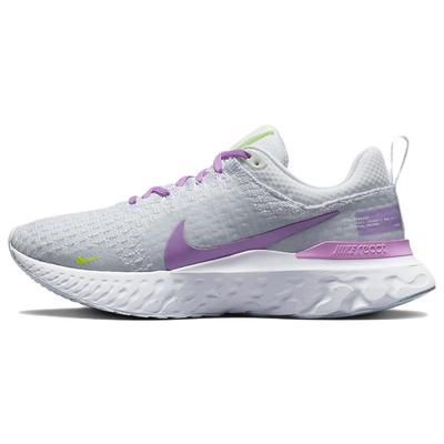 React Infinity Run Flyknit 3 Women's Grey Rush Fuchsia Running Shoes DZ3016-100