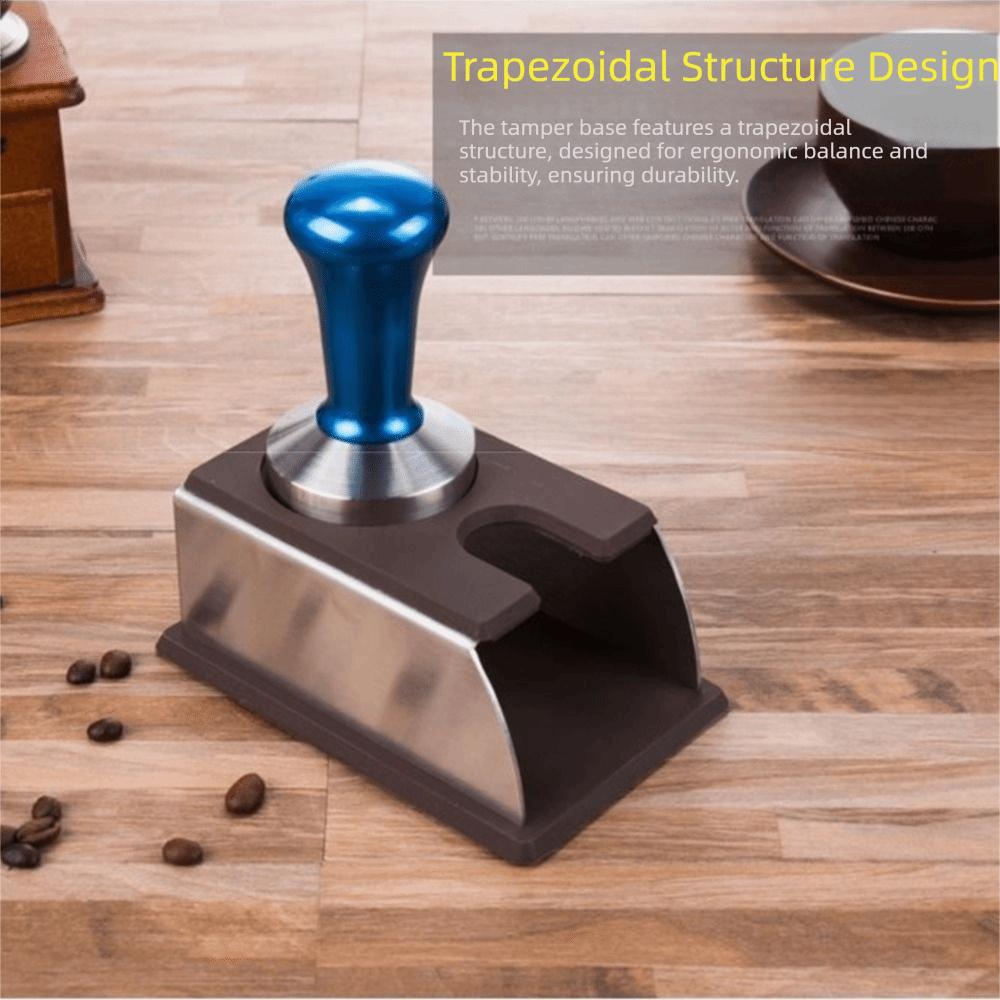 Silicone Bottom Espresso Tamping  Stand Non-Slip Barista Tools Storage Base  Beginners Use