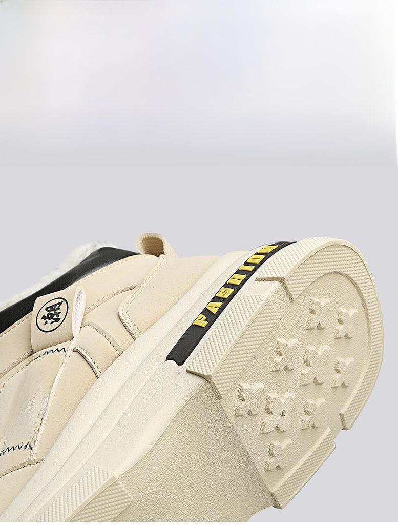 Мужские высокие зимние ботинки на шнуровке с бархатной подкладкой - Теплые уличные зимние спортивные ботинки Мартин