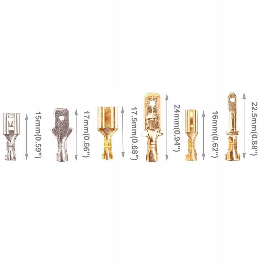 150pcs Assortment Male Female Spade Terminals Electrical Wire Crimp Connectors