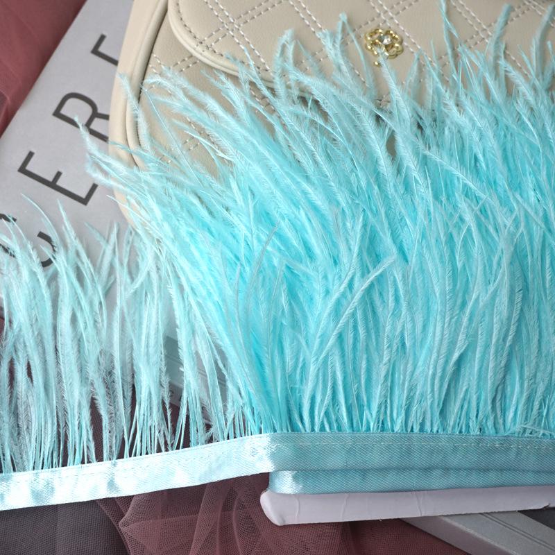 Отделка из страусиных перьев 10-13 см для украшения платья и танцевальной юбки - Аксессуары для одежды