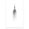 City Landscape  Wall Art Prints Illustration New York Statue of Liberty Picture Black and White Poster Wall Art Decor Paintings No Frame