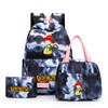 3Pcs/set Dragon Ball Colorful Backpack with Lunch Bag for Women Student Teenagers Rucksack Casual School Bags Sets