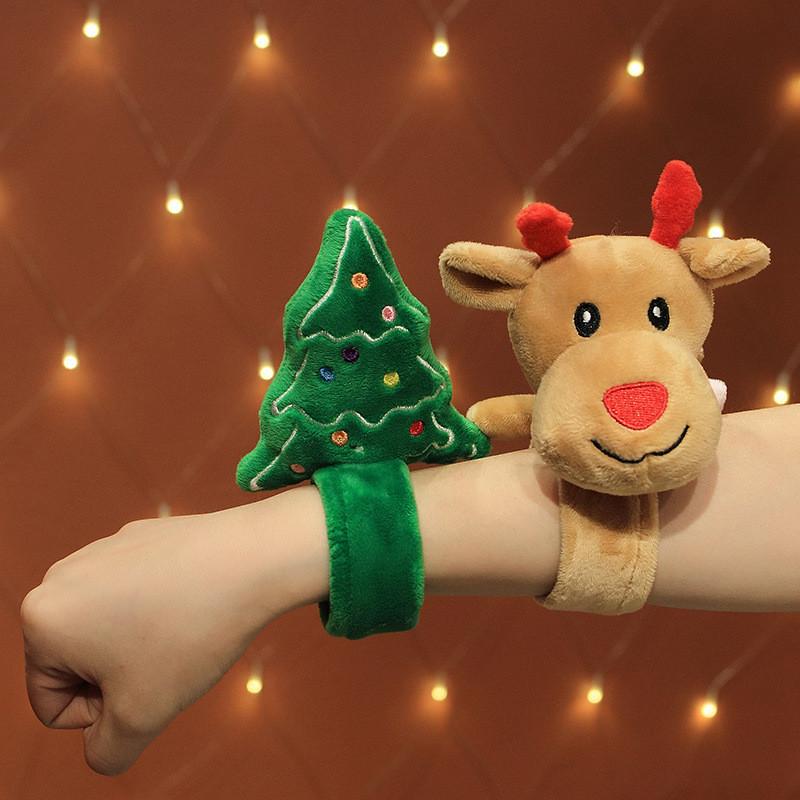 Snowman Tree Christmas Elk Clap Ring Bracelet Decoration Cartoon Doll Gift Toy