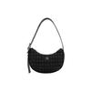 New PU Crescent Bag Handbag Shoulder Bag Women's Black DH3442-001