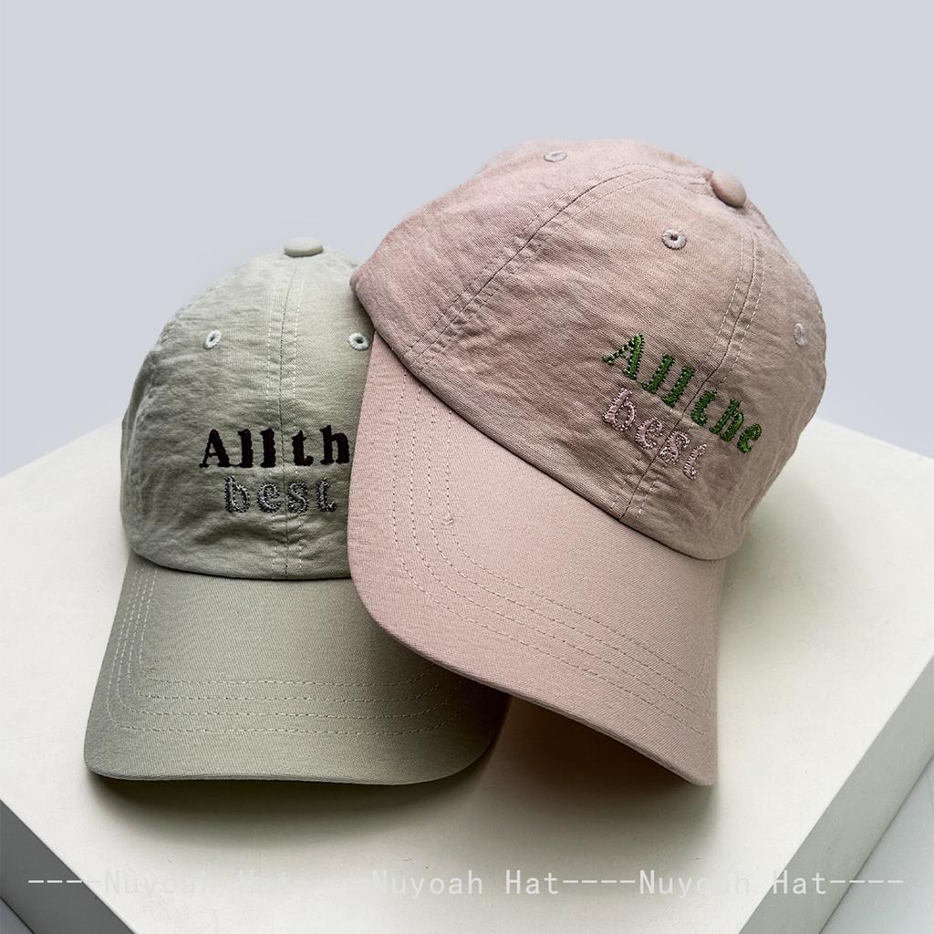 Baseball Letteringing Alphabet Stitched Simple KFashion Style Korean Women Men Her Him For Fresh Caps Peaked Hats Sunshade Casual Versatile