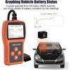 Сканер OBD2, тестер аккумулятора, декодер кода автомобильного сканера, считыватель и ластик, автомобильная проверка света двигателя, диагностическое считывание и очистка кодов выбросов и ошибок