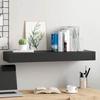 VidaXL Floating Wall Shelf with Drawer Black 80x25x8 Cm