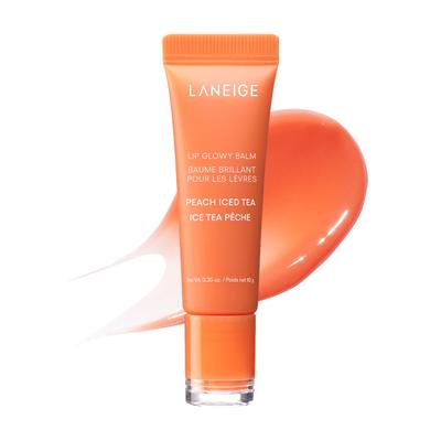 Laneige Lip Glow Персиковый Ледяной Уход для Губ Витамин С для Губ Чувствительные Корейский Бальзам, Чай, 10г, Бальзам, Маска, Кожа, Увлажняющий,