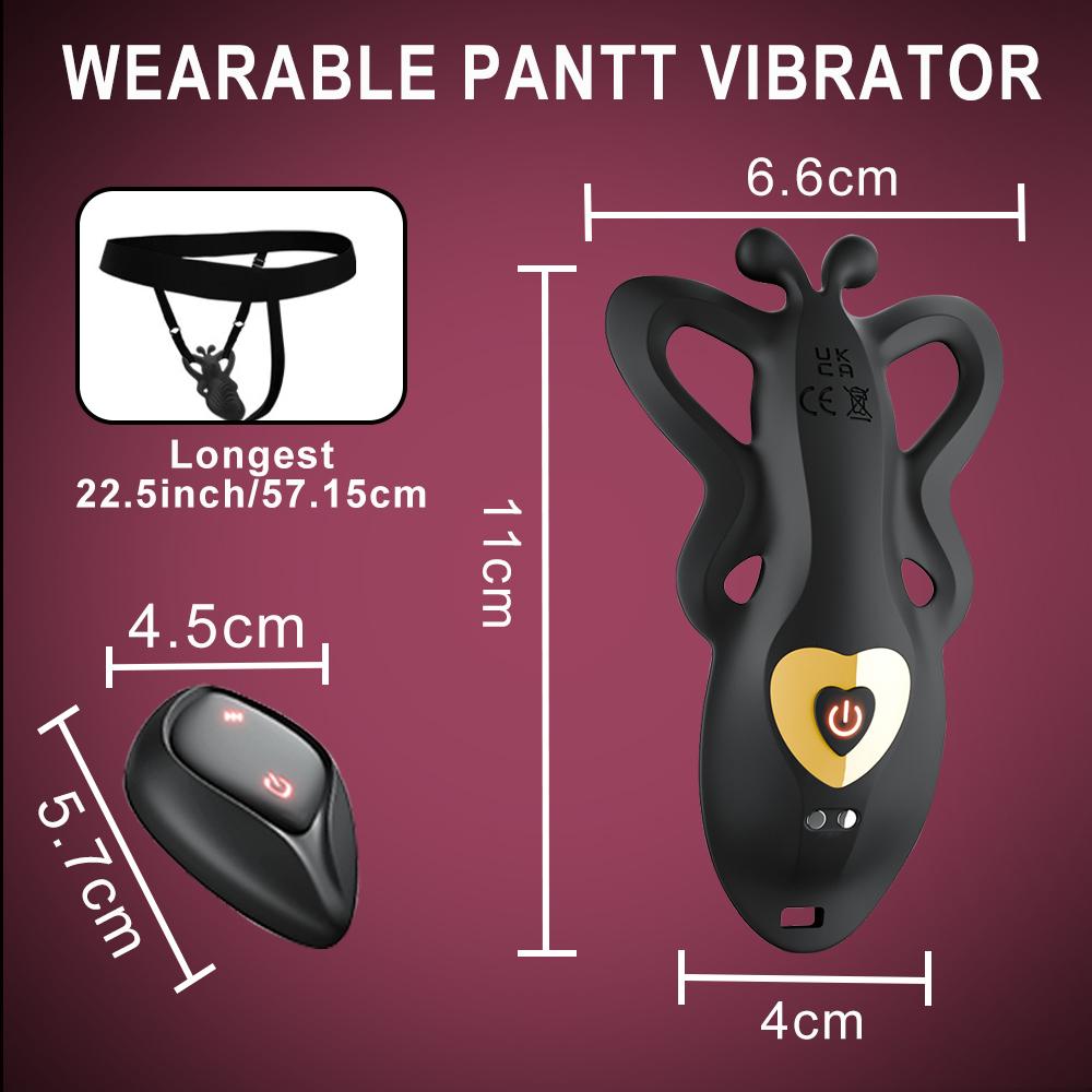 APP Пульт дистанционного управления Носимый Т-стринг Вибратор Клиторальный стимулятор 9 режимов вибрации Мини Бабочка Мастурбатор Секс-игрушки Пара