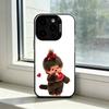 Милый чехол для телефона M-Monchhichi для iPhone 17,16,15,14,13,12,11 Plus,Pro Max,XS, Цветной Серебряный Покрытый Внутренний Чехол