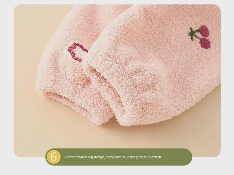 Мягкая фланелевая зимняя пижама для мальчиков - толстый теплый хлопковый детский кардиган для сна