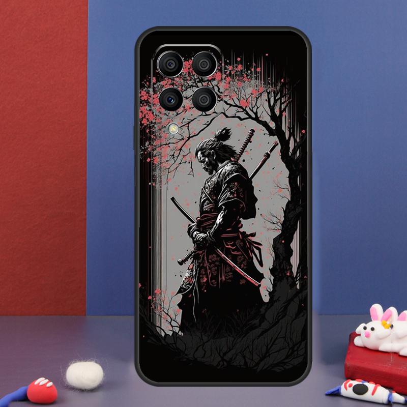 Япония Ниндзя Самурай Красное Солнце Чехол Для Samsung Galaxy M16 M06 M36 M56 M15 M11 M31 M21 M53 M13 M32 M52 M35 M55 M14 M34 M54