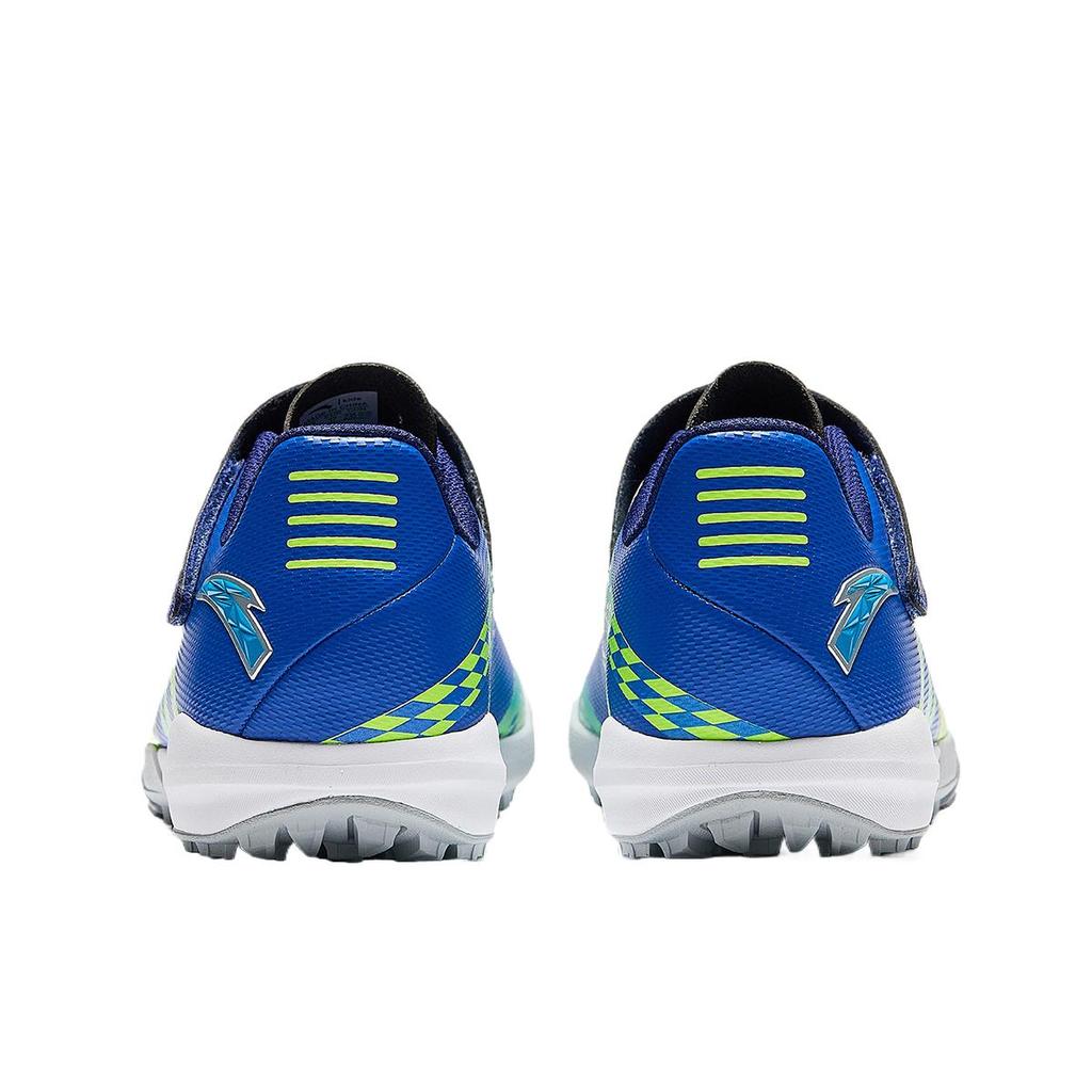 Anta Детские футбольные бутсы из синтетической кожи, удобные, прочные, нескользящие, износостойкие, с низким верхом, детские кроссовки, синие 312442202-1