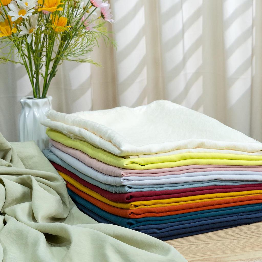 Ретро-песочная матовая медно-аммиачная шелковая ткань - неэластичный материал для верха/юбки Hazy Frost