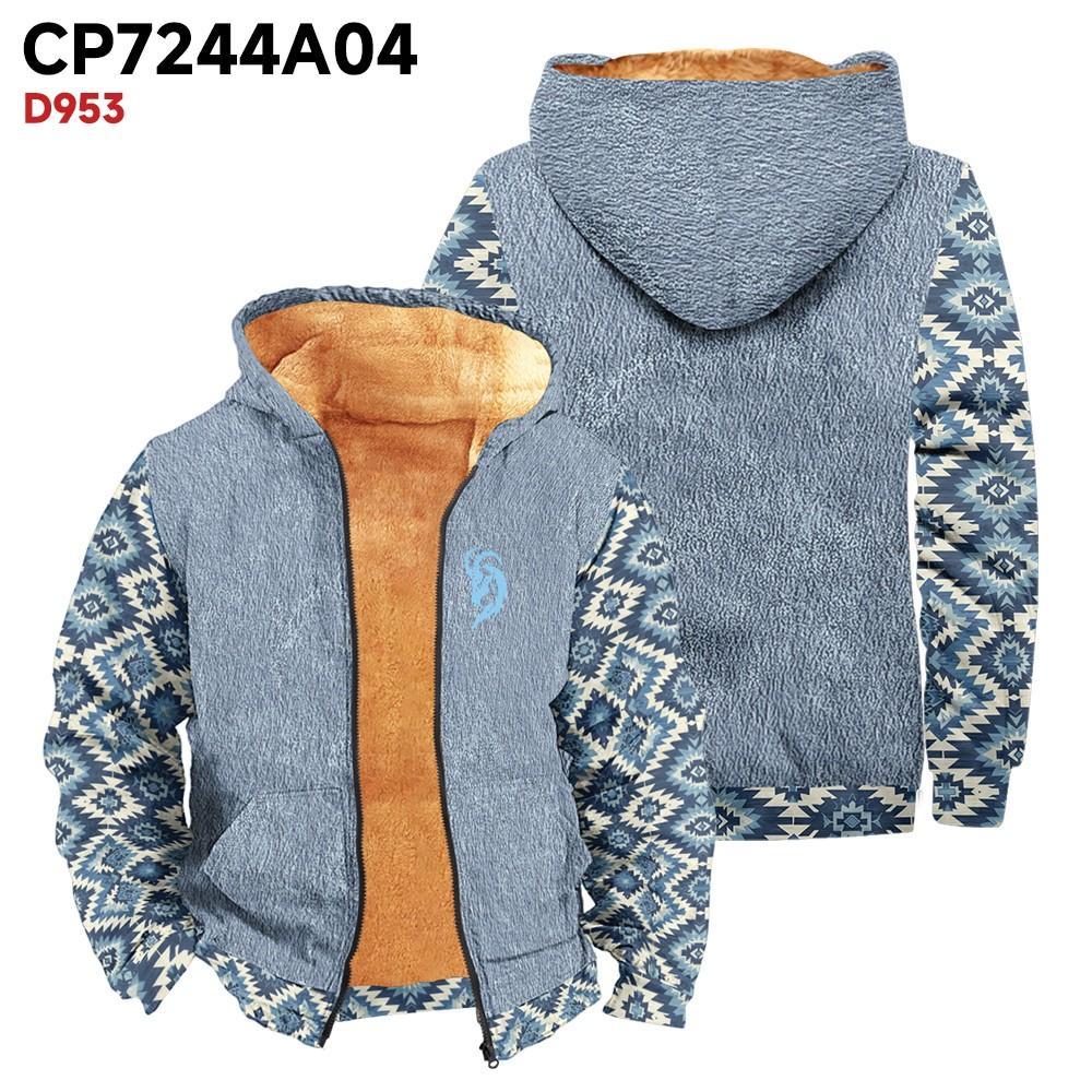 Мужское бархатное пальто с длинным рукавом и карманом Fashion Plus