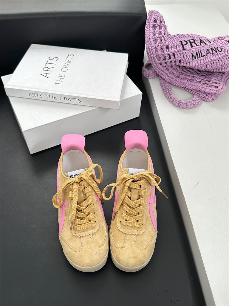 Retro Color Matching German Training Shoes Women's 2025 New Comfortable and Light Feet Small Flat Sports Casual Forrest Gump Shoes