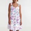 Women's Summer Dress With Pocket Sleeveless Floral Print Sundress