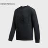 Мужской вязаный свитер Emporio Armani с круглым вырезом и логотипом-орлом