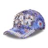 Новая мода женская бейсболка с разноцветным принтом, украшение из жемчуга, повседневные кепки, регулируемые летние шляпы для отдыха на открытом воздухе