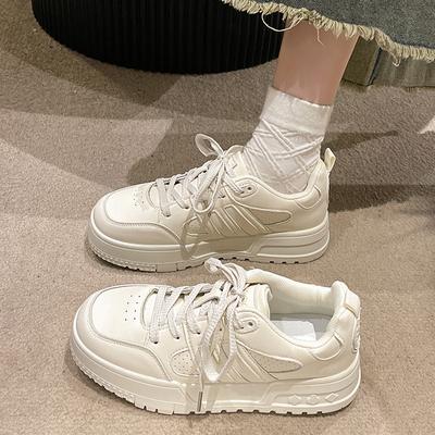 2025 новая осенняя обувь для отдыха с низким верхом на толстой подошве, увеличивающая рост, спортивная обувь для сноуборда, женская простая легкая спортивная обувь для студентов