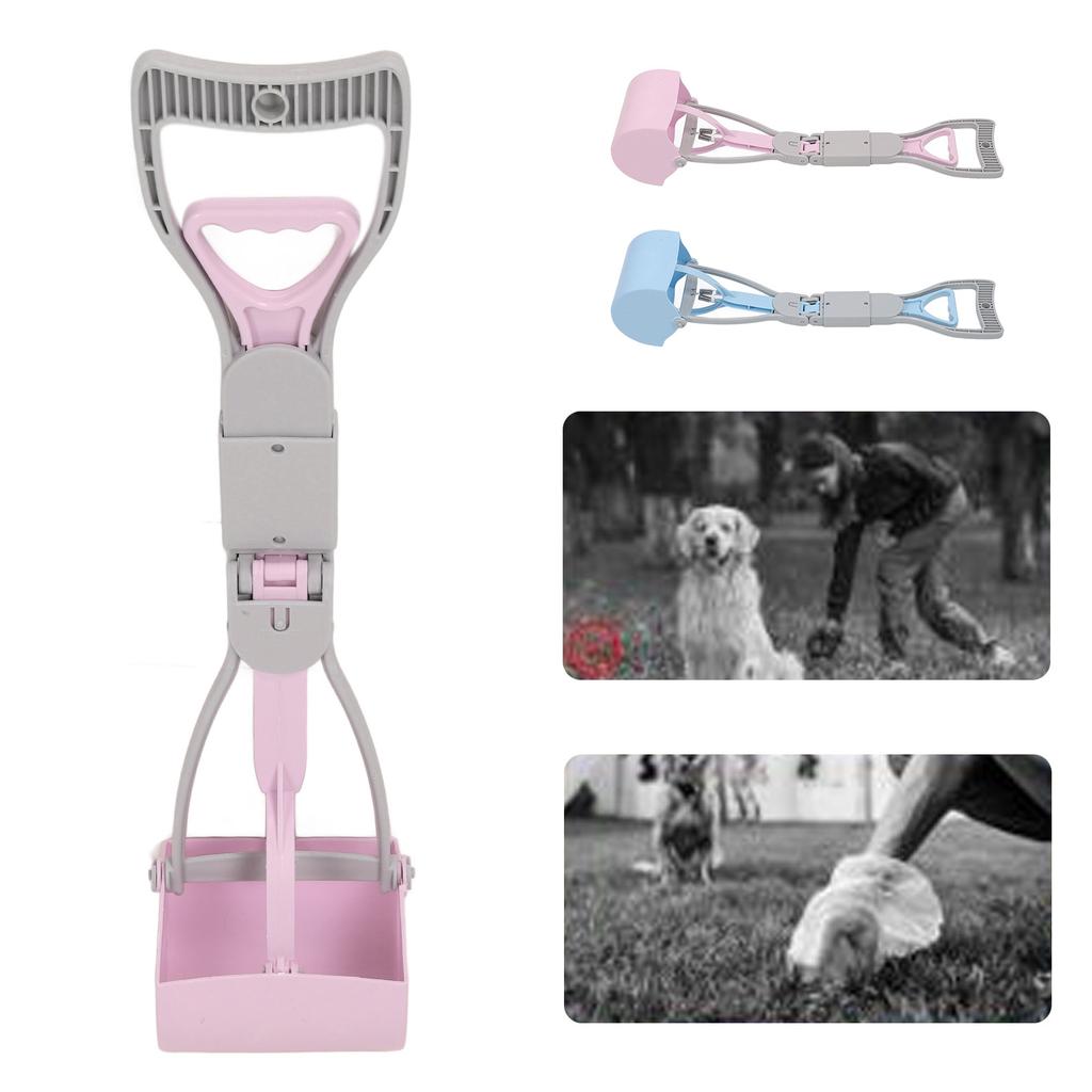 Non Breakable Pet Pooper Scooper for Dogs Long Handle High Strength Spring Large Poop Picker Upper F