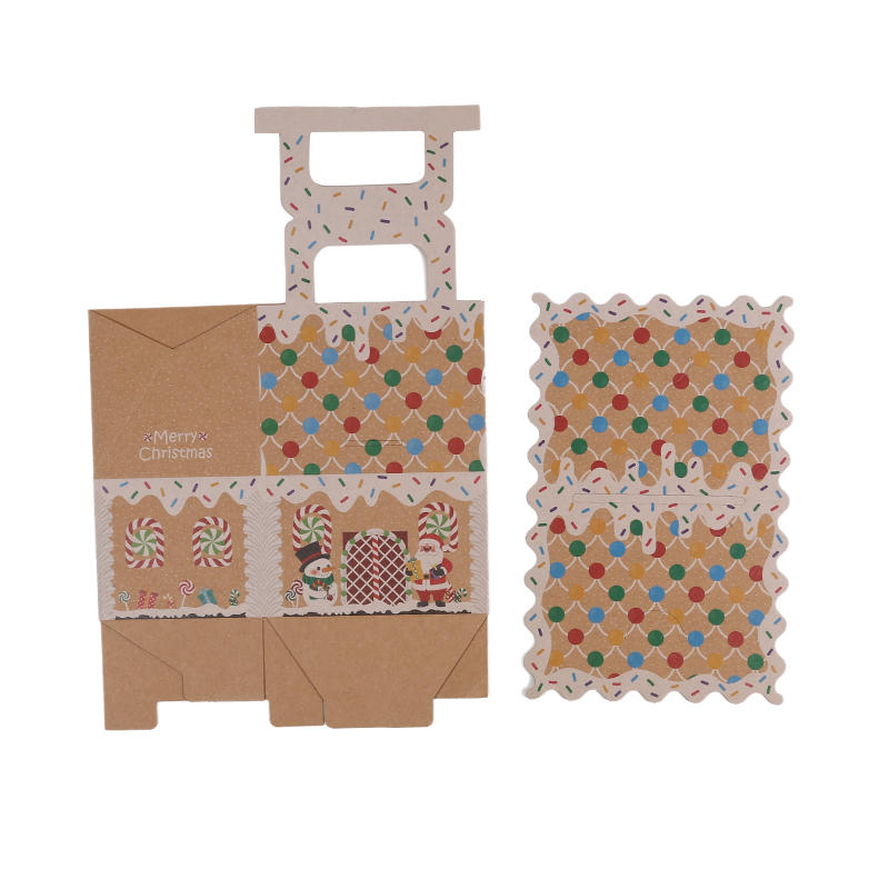 8 Pcs Cute Christmas Treat Candy Boxes Portable Dessert Packaging Case Small Cookie Containers Party Favor Supplies