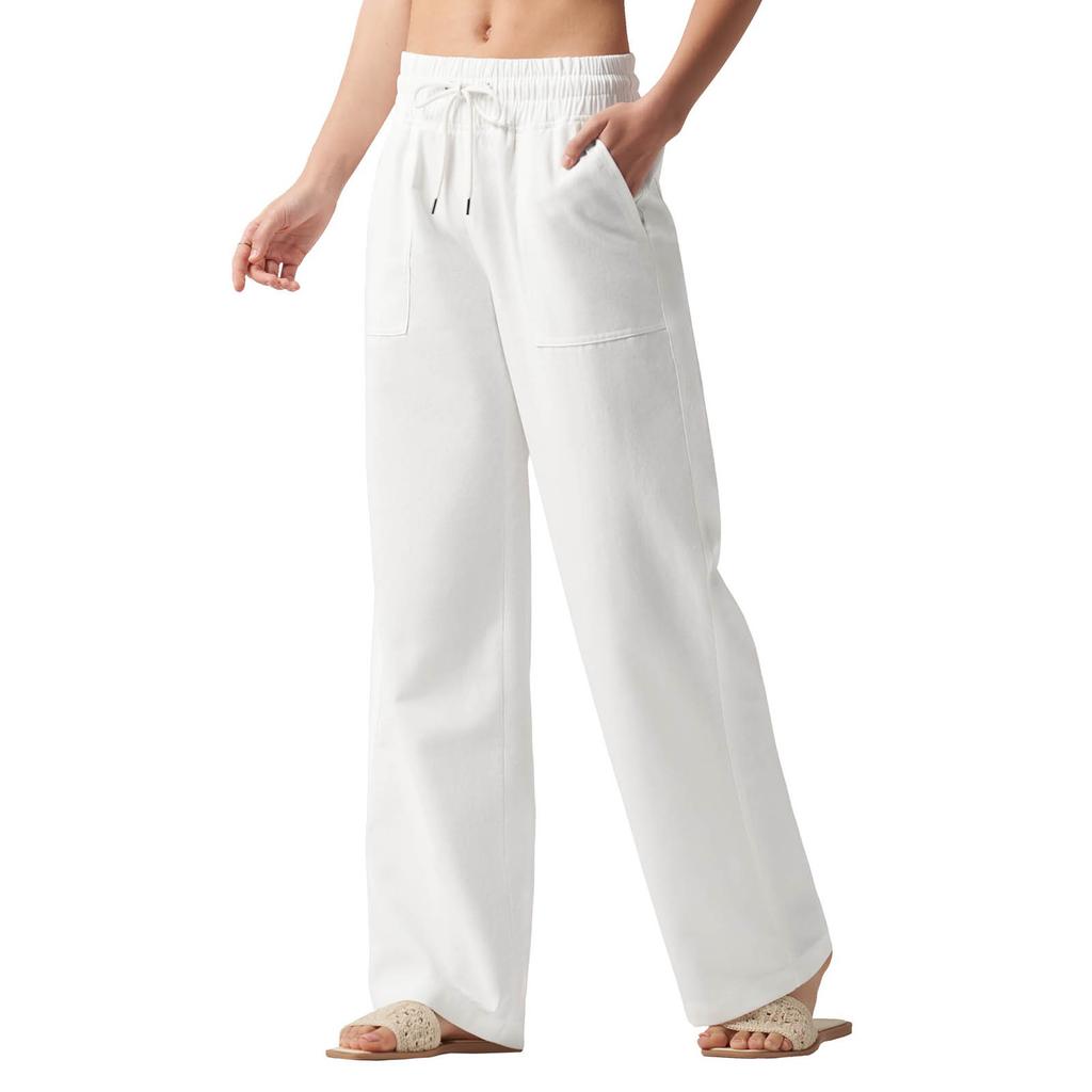 Женские свободные и удобные повседневные модные однотонные брюки с карманами