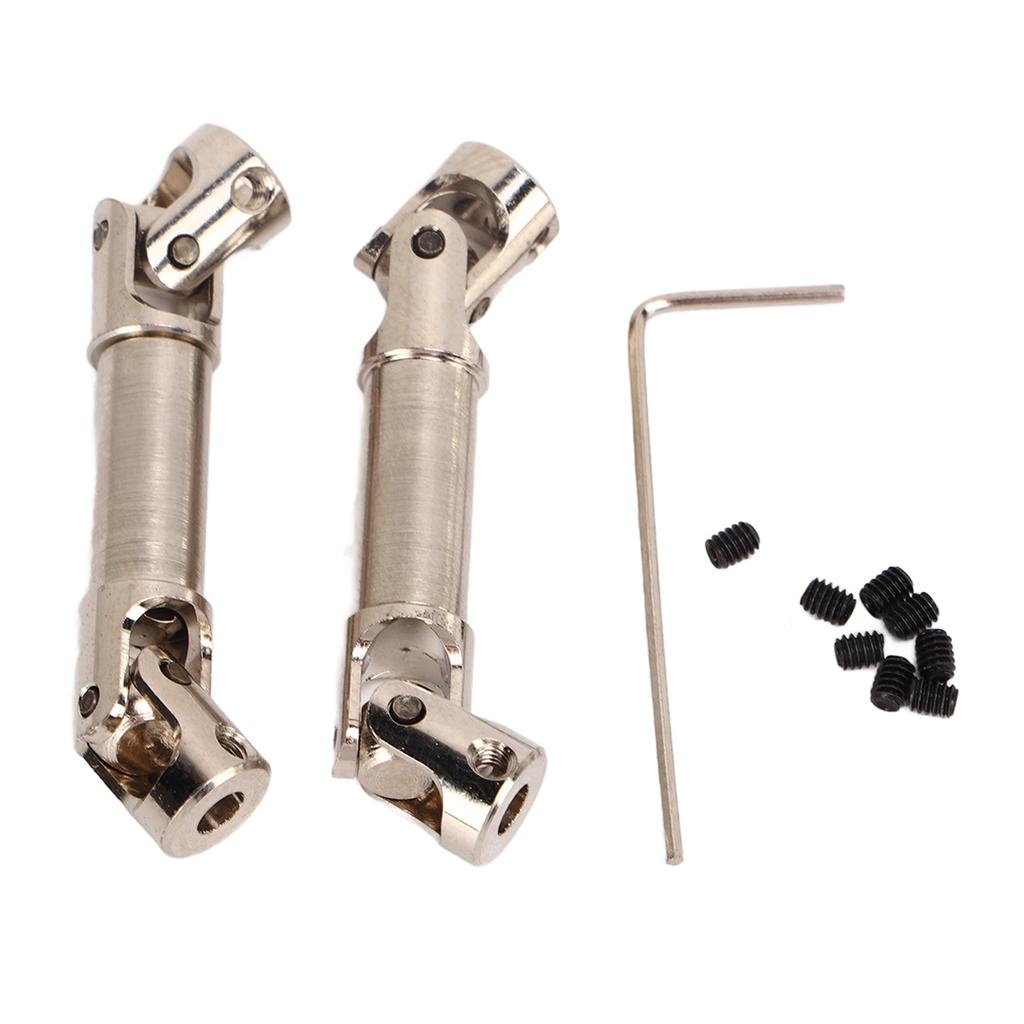 2Pcs RC Car Drive Shaft High Strength Steel Structure RC Car Upgrades Parts for FMS FCX24 124