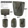 Тактический карман Molle Dump Pouch Outdoor Roll-Up Drawstring Magazine Utility Folding Belt Bag Mesh Folding Sport Hunting EDC Pocket